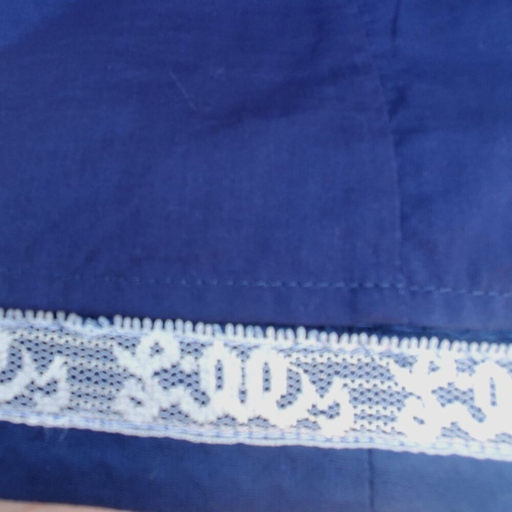 Lilly Pulitzer Valli Shift Dress Size 6 Navy Blue White Gold Sleeveless Cotton - Picture 6 of 13